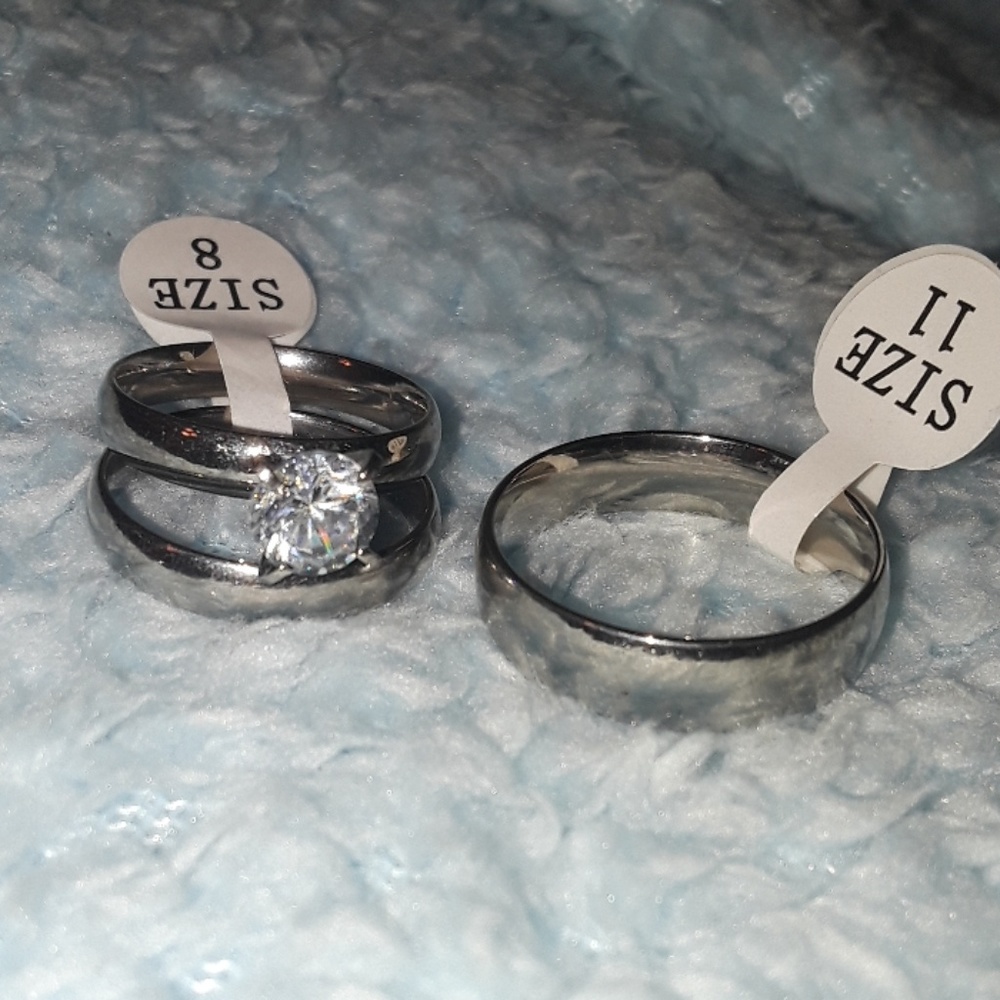 Stainless Steel rings(Men&woman) size11Male8Female